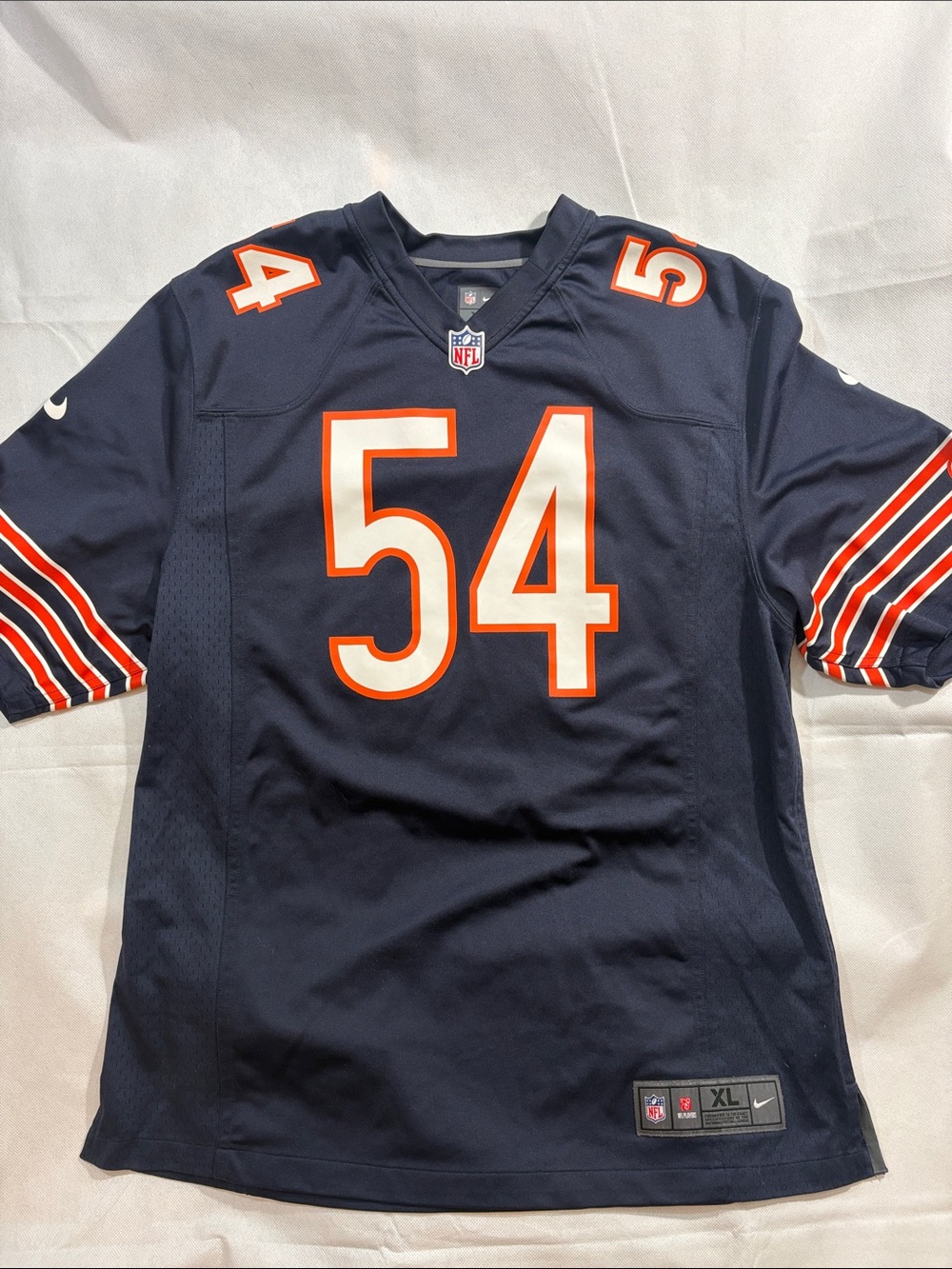 Nike NFL Chicago Bears Brian Urlacher #54 Jersey Men’s XL Game Jersey